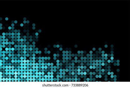 Light BLUE vector abstract pattern with circles. Geometry template for your business design. Background with colored spheres.