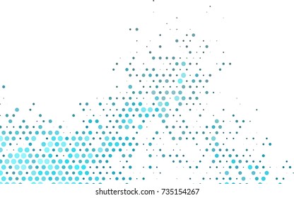Light BLUE vector abstract pattern with circles. Geometry template for your business design. Background with colored spheres.