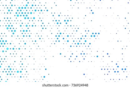 Light BLUE vector abstract pattern with circles. Geometry template for your business design. Background with colored spheres.