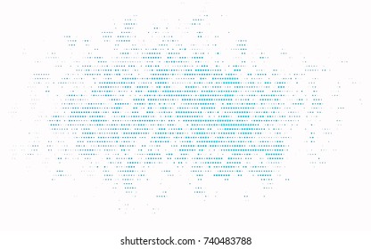 Light BLUE vector abstract pattern with circles. Geometry template for your business design. Background with colored spheres.