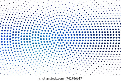 Light BLUE vector abstract pattern with circles. Geometry template for your business design. Background with colored spheres.