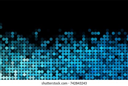 Light BLUE vector abstract pattern with circles. Geometry template for your business design. Background with colored spheres.