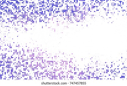 Light BLUE vector abstract pattern with circles. Geometry template for your business design. Background with colored spheres.