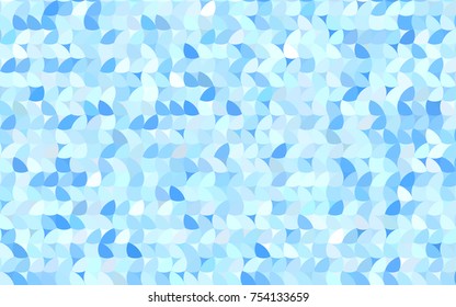 Light BLUE vector abstract pattern with circles. Geometry template for your business design. Background with colored spheres.