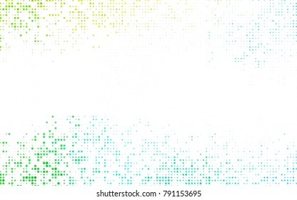 Light BLUE vector abstract pattern with circles. Geometry template for your business design. Background with colored spheres.