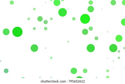 Light BLUE vector abstract pattern with circles. Geometry template for your business design. Background with colored spheres.