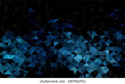 Light BLUE vector abstract polygonal background. Shining illustration, which consist of triangles. The elegant pattern can be used as part of a brand book.