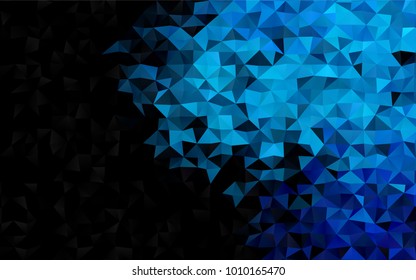 Light BLUE vector abstract polygonal background. Glitter abstract illustration with an elegant design. A new texture for your design.