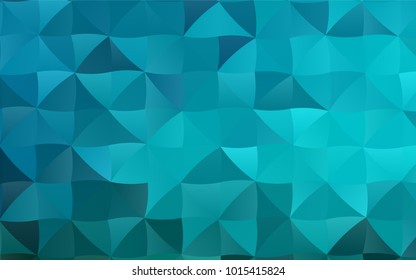 Light BLUE vector abstract polygonal background. Triangular geometric sample with gradient.  Triangular pattern for your business design.