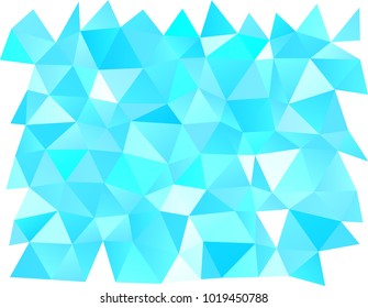 Light BLUE vector abstract polygonal background. Colorful illustration in abstract style with gradient. Triangular pattern for your business design.
