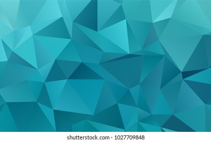 Light BLUE vector abstract polygonal pattern. Modern geometrical abstract illustration with gradient. A completely new design for your business.