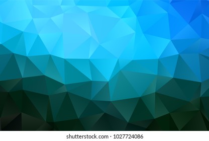 Light BLUE vector abstract polygonal pattern. Colorful abstract illustration with gradient. The completely new template can be used for your brand book.