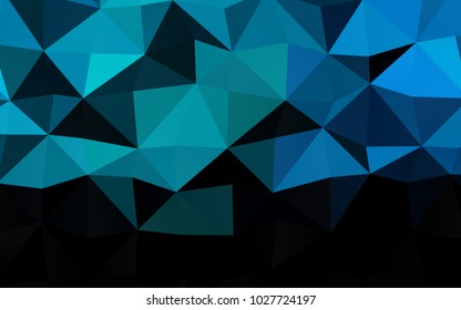 Light BLUE vector abstract polygonal pattern. Creative geometric illustration in Origami style with gradient. The textured pattern can be used for background.