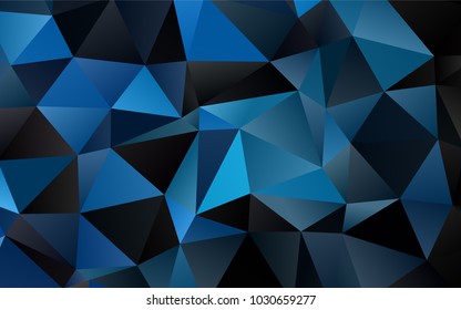 Light BLUE vector abstract polygonal pattern. Colorful illustration in abstract style with gradient. The best triangular design for your business.