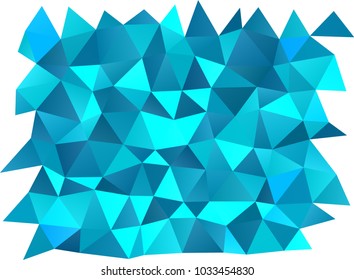 Light BLUE vector abstract polygonal background. Creative illustration in halftone style with gradient. The polygonal design can be used for your web site.