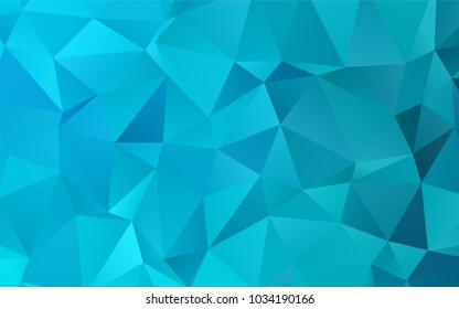 Light BLUE vector abstract polygonal background. A vague abstract illustration with gradient. The polygonal design can be used for your web site.
