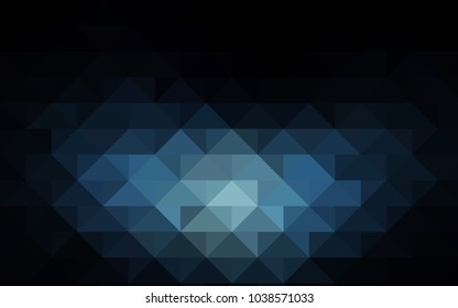 Light BLUE vector abstract polygonal template. Colorful abstract illustration with gradient. The completely new template can be used for your brand book.