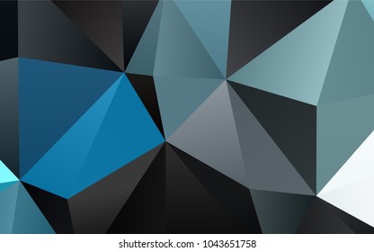 Light BLUE vector abstract polygonal background. Creative geometric illustration in Origami style with gradient. A new texture for your design.