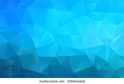 Light BLUE vector abstract polygonal template. An elegant bright illustration with gradient. A completely new template for your business design.