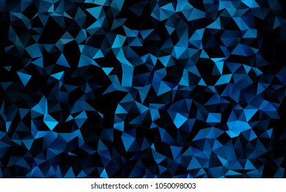 Light BLUE vector abstract polygonal pattern. Colorful abstract illustration with gradient. Triangular pattern for your business design.