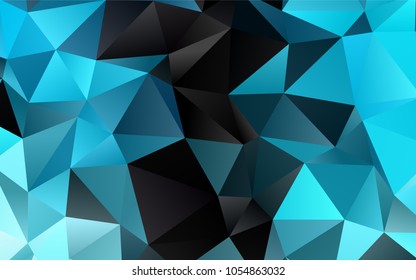 Light BLUE vector abstract polygonal background. Brand-new colored illustration in blurry style with gradient. Brand-new design for your business.