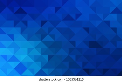 Light BLUE vector abstract polygonal background. Creative geometric illustration in Origami style with gradient. Triangular pattern for your business design.