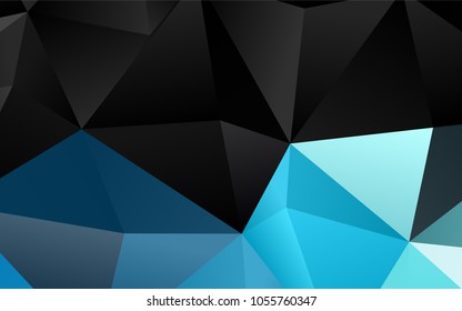 Light BLUE vector abstract polygonal template. An elegant bright illustration with gradient. Brand-new design for your business.