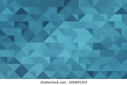 Light BLUE vector abstract polygonal template. A completely new color illustration in a vague style. Brand-new design for your business.