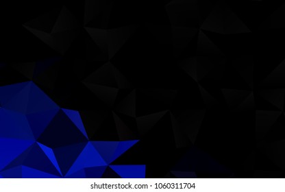 Light BLUE vector abstract polygonal background. Brand-new colored illustration in blurry style with gradient. Brand-new style for your business design.