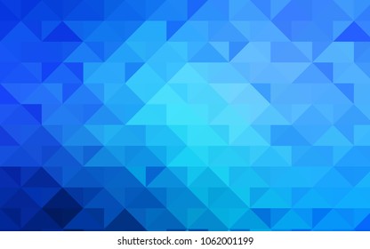 Light BLUE vector abstract polygonal background. Geometric illustration in Origami style with gradient.  The textured pattern can be used for background.