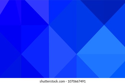 Light BLUE vector abstract polygonal template. A sample with polygonal shapes. Brand-new style for your business design.