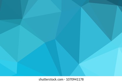 Light BLUE vector abstract polygonal background. Creative geometric illustration in Origami style with gradient. A completely new design for your business.