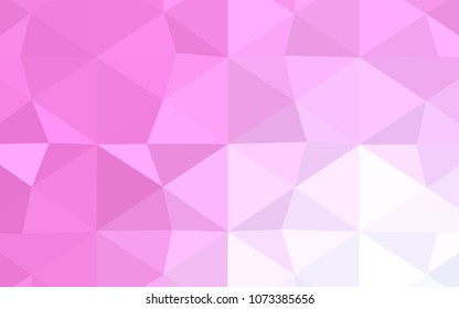 Light BLUE vector abstract polygonal pattern. Triangular geometric sample with gradient.  Brand-new design for your business.