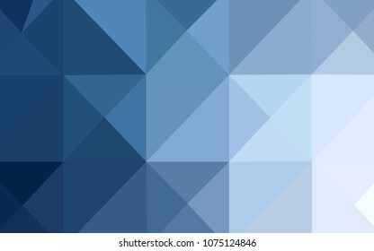 Light BLUE vector abstract polygonal pattern. Triangular geometric sample with gradient.  The template for cell phone's backgrounds.