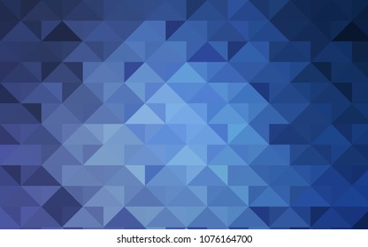 Light BLUE vector abstract polygonal pattern. Creative illustration in halftone style with gradient. Triangular pattern for your business design.
