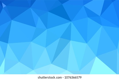 Light BLUE vector abstract polygonal template. Polygonal abstract illustration with gradient. A completely new template for your business design.