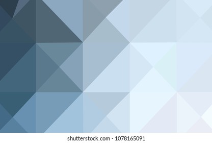 Light BLUE vector abstract polygonal template. Glitter abstract illustration with an elegant design. A completely new template for your business design.