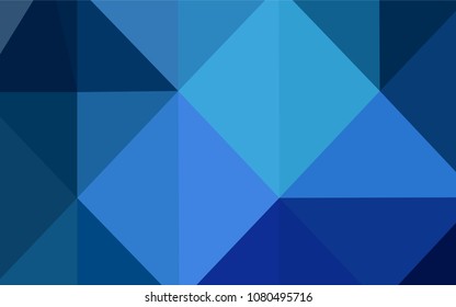 Light BLUE vector abstract polygonal pattern. Modern geometrical abstract illustration with gradient. A completely new template for your business design.