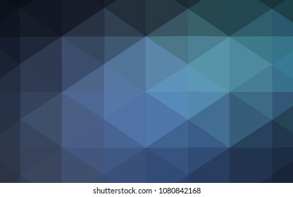 Light BLUE vector abstract polygonal template. Elegant bright polygonal illustration with gradient. A new texture for your design.