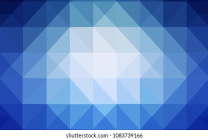 Light BLUE vector abstract polygonal background. Polygonal abstract illustration with gradient. New template for your brand book.
