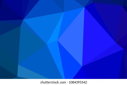 Light BLUE vector abstract polygonal template. Modern geometrical abstract illustration with gradient. Textured pattern can be used for background.