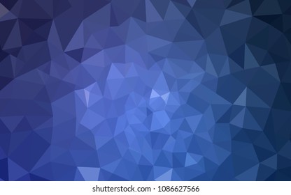 Light BLUE vector abstract polygonal background. Geometric illustration in Origami style with gradient.  New template for your brand book.