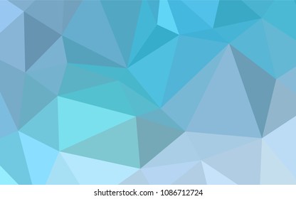Light BLUE vector abstract polygonal pattern. Modern geometrical abstract illustration with gradient. The template for cell phone's backgrounds.