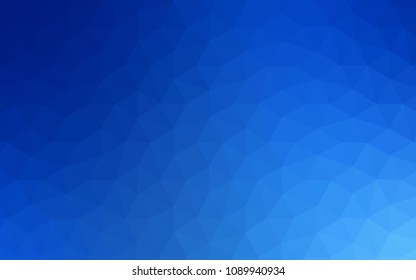 Light BLUE vector abstract polygonal pattern. Polygonal abstract illustration with gradient. Pattern for a brand book's backdrop.