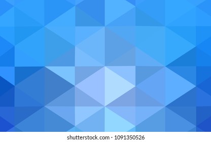 Light BLUE vector abstract polygonal background. Colorful abstract illustration with gradient. Brand-new design for your business.