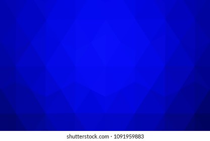 Light BLUE vector abstract polygonal pattern. A sample with polygonal shapes. Best triangular design for your business.