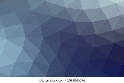 Light BLUE vector abstract polygonal template. A completely new color illustration in a vague style. The completely new template can be used for your brand book.