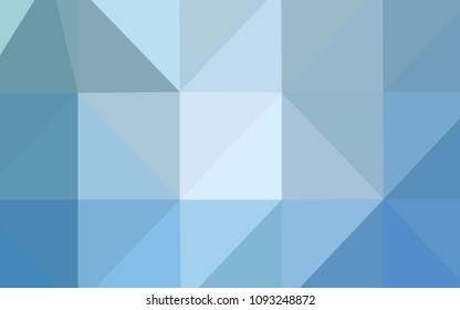 Light BLUE vector abstract polygonal pattern. Glitter abstract illustration with an elegant design. That pattern can be used as a part of a brand book.