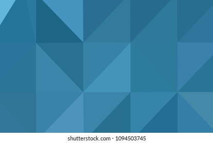 Light BLUE vector abstract polygonal pattern. A sample with polygonal shapes. The polygonal design can be used for your web site.