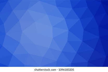 Light BLUE vector abstract polygonal template. Shining colored illustration in a Brand new style. The completely new template can be used for your brand book.